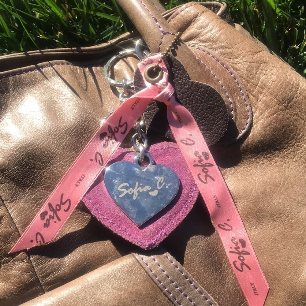 Sofia C Leather Bag Satchel Hobo Boho Shoulder Ba… - image 2